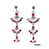 Crystal Earrings  - Pink - ER-13355PK