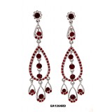 Chandelier Crystal Earrings - Red - ER-EA1264RD