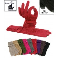 Gloves - SmartTips Gloves Knitted w/ Bottomed Wrist Band - GL-11KG026