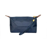 Nylon Cosmetic Bags w/ Wristlet - Navy -BG-HM1006NV