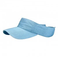 Visor - Cotton Will W/Velcro Adjustable - L. Blue Color - HT-4056LBL