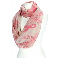Scarf - Infinity Scarf - Pink Ribbon - Pink - SF-OF014PNK